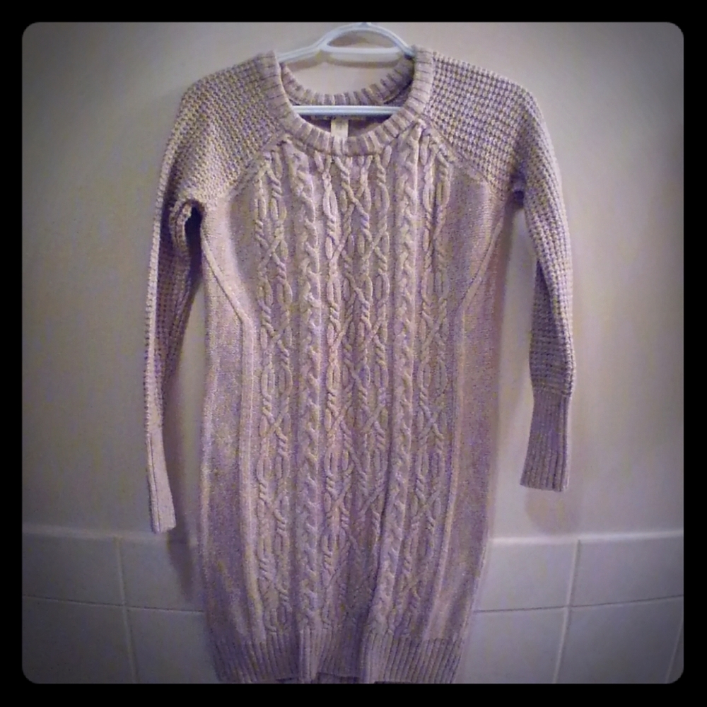 Size XS Cable Knit Sweater Dress